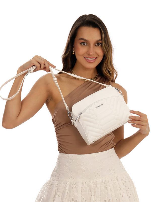 Bolso para mujer 2217 Blanco tira clasica