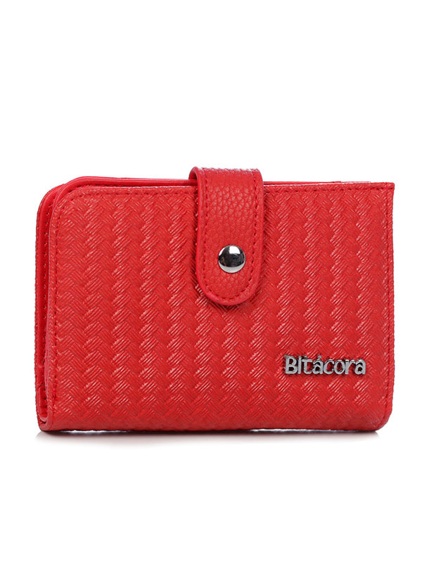 BILLETERA - 2232, color rojo